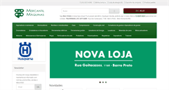 Desktop Screenshot of mercantilmaquinas.com.br